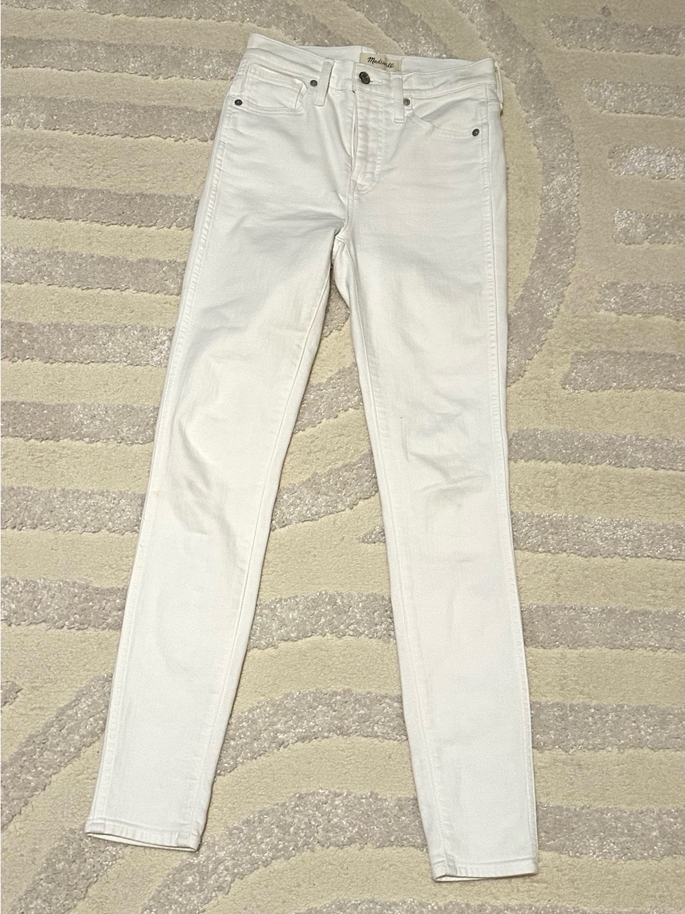 Madewell White Skinny High-Rise Jeans